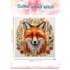 cukol cukol Fox 11ct Cross Stitch, 11 Count Counted Stamped