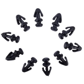 OEM Quality 1042065 Plastic Fastener 10Pcs Car Door Gasket Sill Seal Trim Rivet Weatherstrip Retainer Clips Kit for Mondeo MK2 MK3 MK4 Models