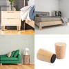 JMIATRY Set of 4 Wooden Furniture Feet, 6 cm, Wooden