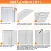 YRH Magnetic Fly Screen Door with Stay Open Buckles -