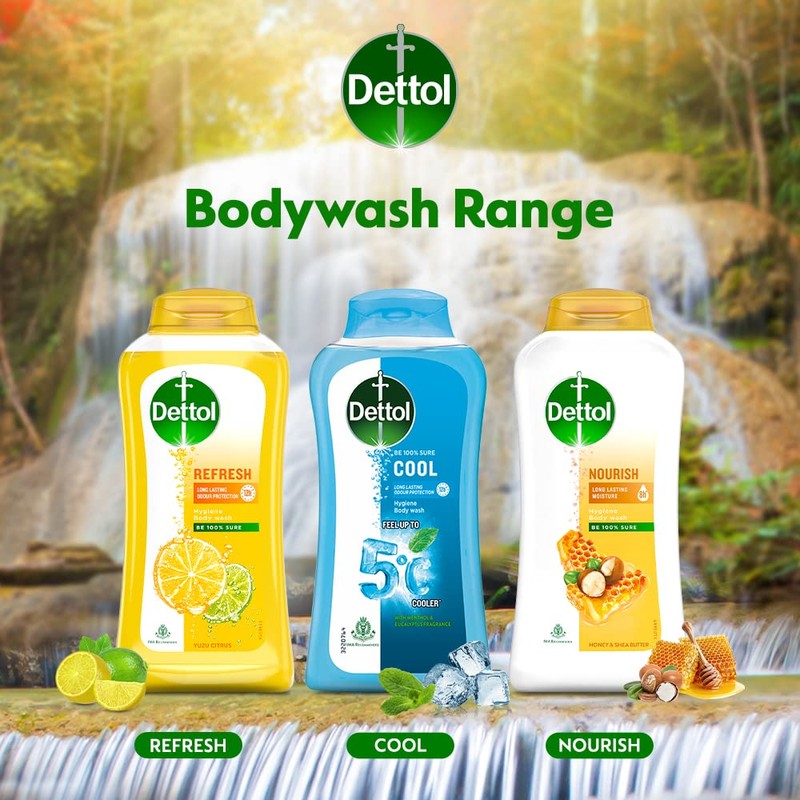 Dettol Body Wash and shower Gel, Cool - 250ml