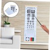 TOVINANNA 1 Set Vision Testing Eye Chart Portable Eye Exam