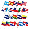 LoveVC Latin America 22 Countries Flags on Stick Small Mini