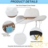 EOZY Women's Straw Hat Wide Brim Cowboy Hat Summer Sun