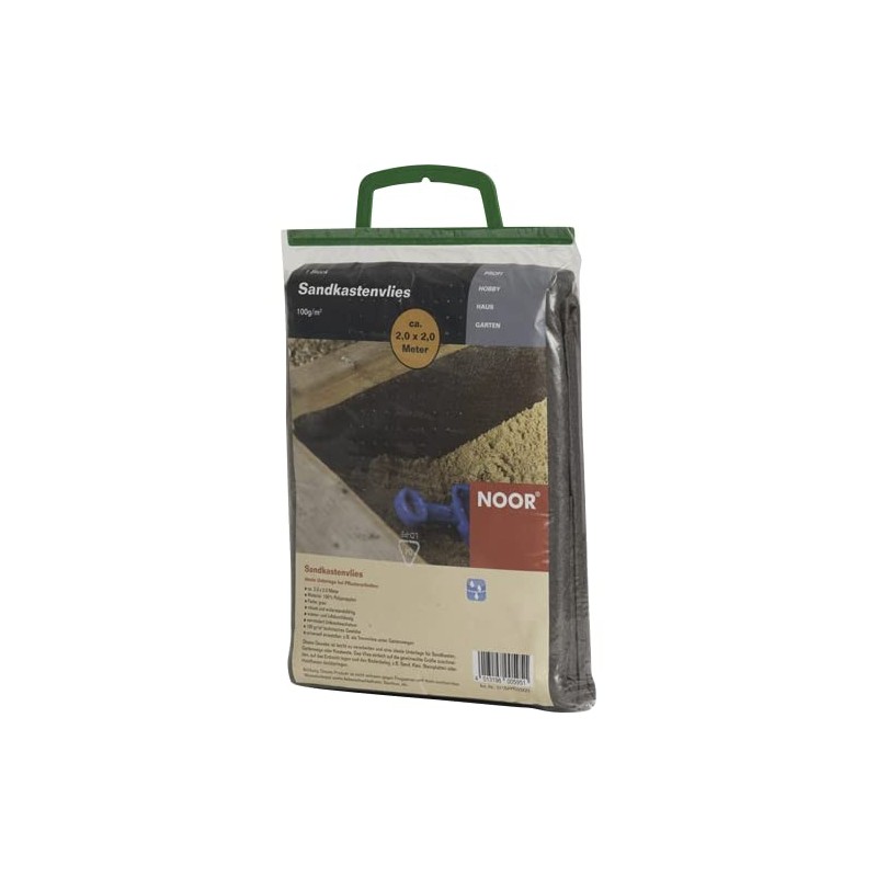 NOOR Sandpit Fleece 2x2m Grey PP Fleece for Sandpits, Water