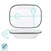 Argon Tableware White Enamel Pie Dishes - Metal Outdoor Camping