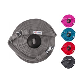 Paris Tack Derby Originals Premium Softgrip 24' and 34' Cotton Swivel Lunge Lines with Rubber Stopper Available in 5 Fun Colors