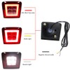 GTINTHEBOX Red Lens Led Rear Fog Brake Light Kit for