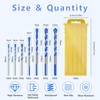 VINEST 7 Pieces Alloy Drill Bit Sets, 3/4/5/6/8/10/12mm Spiral Metal