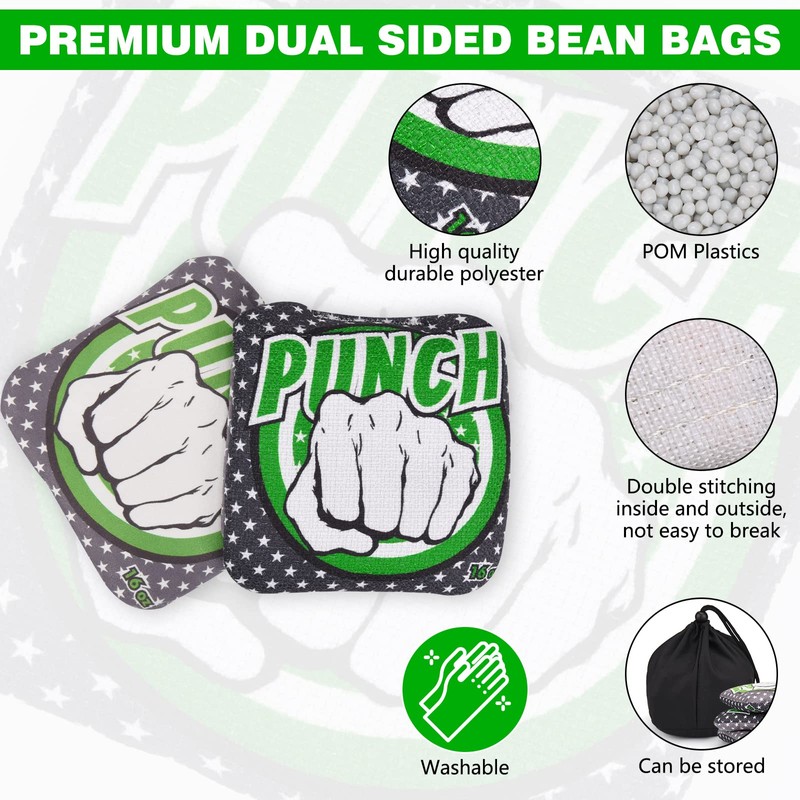 Cornhore Bags, Bean Bags for Cornhole Set of 4 Regulation