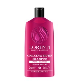 LORENTI TOKYO & SEOUL Collagen & Biotin Shampoo 630 ml | Strengthening Hair Shampoo for Fine & Thin Hair with Vitamin B7 Biotin & Collagen | Volume Shampoo for Men and Women