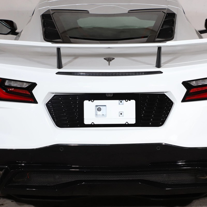 MXtech-23 Aluminum Black Alloy Rear License Plate Frame Trim Fit