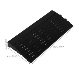 OATIPHO Driveway Ramp for Robot Vacuums Non Slip Rubber Transition Ramp for Doorways Enhances Climbing Capability Durable Plastic Accessory for Home Use Black Height