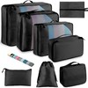 Toncoke 8 Set Packing Cubes for Travel Women Men Kids,