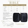Divinity Boutique Canvas Bible Case - Black Bible Cover for