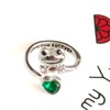 Crystal Frog Ring Rhinestone Heart Knuckle Ring Love You Forever