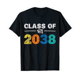 Class of 2038 Grow With Me First Day of School Graduation T-Shirt