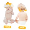 KOMBIUDA 4pcs Shower Hat Set Cap Cradle Cap Brush Inflatable