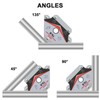 GUTIMORE Welding Magnets 25LB&55LB&75LB 6Pcs Welding Magnet Set, Magnetic Welding