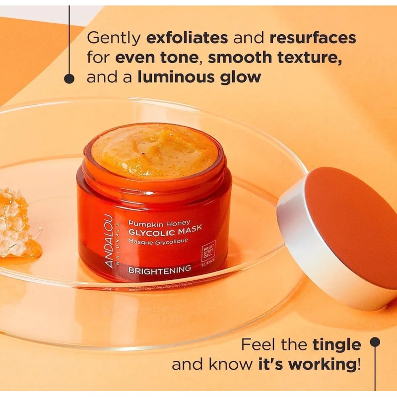 Mascarilla Facial Exfoliante Andalou Naturals Brightening Todo Tipo De Piel
