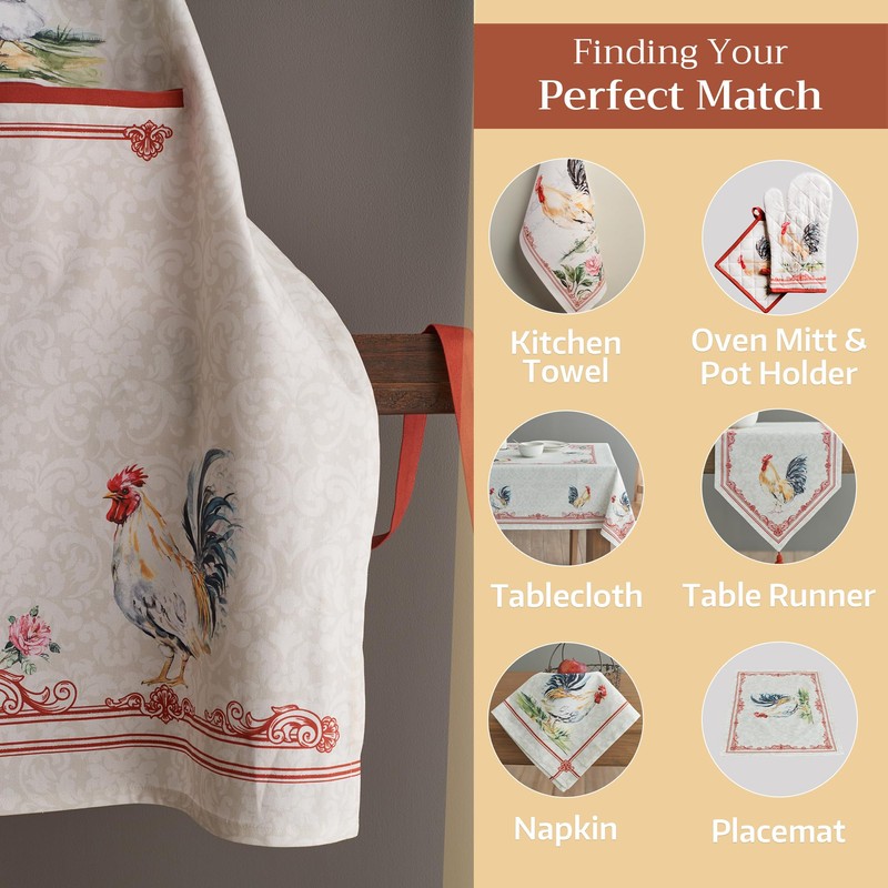 Maison d' Hermine Campagne 1 Piece 100% Cotton Apron with