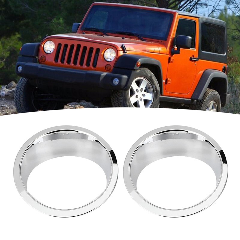 1 Pair Car Front Headlight Lamp Cover Trim Fit for