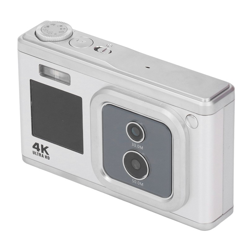 Digital Camera 4K HD Dual Cam Dual IPS Screen 16X