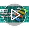 JETMORE 4 Pack Folding Utility Knife, Razor Knife for Cardboard,