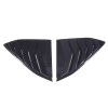 necar2020 Car Rear Quarter Window Louver Trim Glossy Black Cover