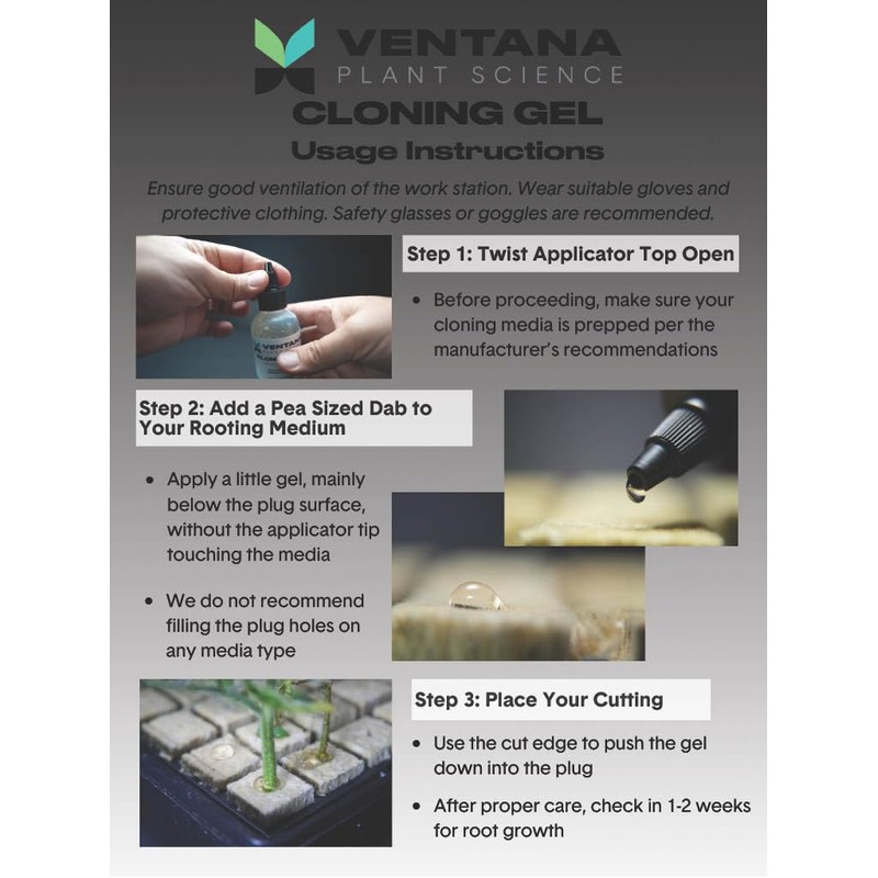 Ventana Plant Science Cloning Gel - Cloning Paste with Rapid