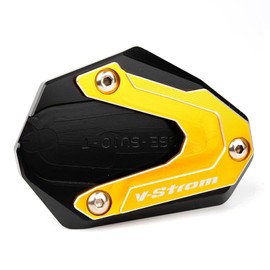 ZESIDIMO Motorcycle Stand Extension Side Support Plate for Suzuki Vstrom 800DE 1000DE V Strom 1000 1050 XT DL1000 V-STROM 1050/XT DL1050 2014-2022 Accessories (Gold)