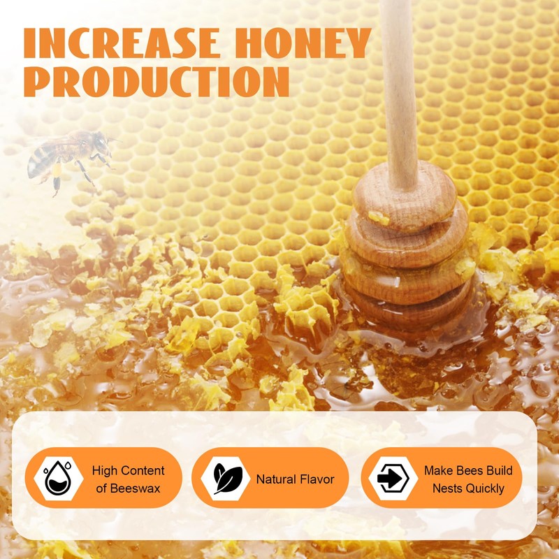 Beehive Waxed Coated Foundation Sheet 30PCS Honeycombs Bee Wax Nest