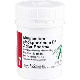 Biochemie Adler 7 Magnesium Phosphoricum D 6 Tablets Pack of 400