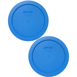 Pyrex 7201-PC 4 Cup Marine Blue Food Storage Replacement Lid (2-Pack)