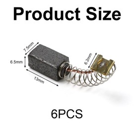 Bwetomk 6Pcs CB430 Carbon Brushes for Makita 18V LXT Angle Grinder BHR200 BGA450 BGA452 DGA452 Motor Carbon Brush Replacement Compatible with 191971-3 Electric Power Tools