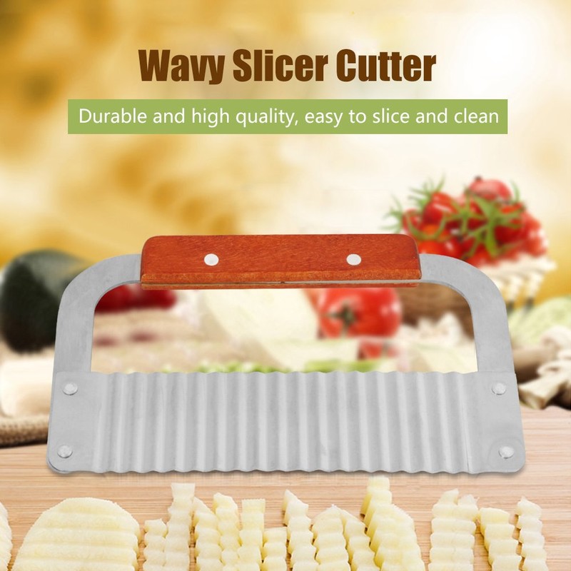 Crinkle Cutters, Stainless Steel Vegetable Soap Molds Cutter Wavy Slicer