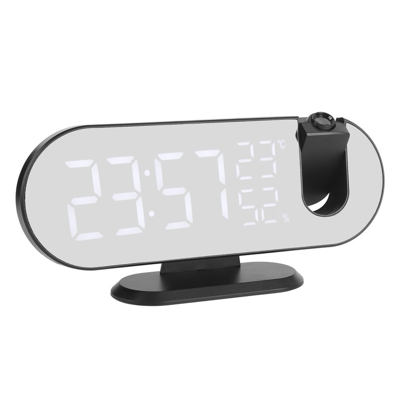 Projection Alarm Clock LED Digital Photosensitive Electronic Clock with 180