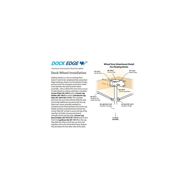 Dock Edge + Dock & Boat Lift Wheel, 24", 1.98"