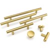 LONTAN 15 Pack Gold Cupboard Handles 128mm Gold Kitchen Handles