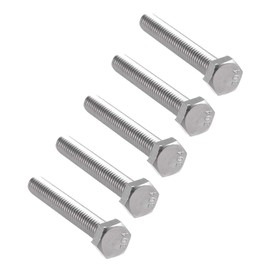 sourcing map Hexagon Screws 304 Stainless Steel Screws Attachment 5/16-18x2-1/4 Inch DE DE Pack of 5