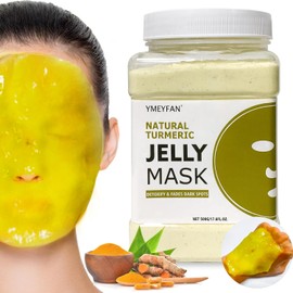 YMEYFAN Hydro Jelly Mask Powder For Facials Pro, Aceite De Control De Cúrcuma Limpieza Profunda Eliminación De Puntos Negros Peel Off Gel Mascarilla Facial Cuidado De La Piel, Suminis