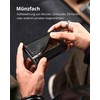 YESIIW Men's Airtag Wallet with Coin Compartment, Slim Wallet with