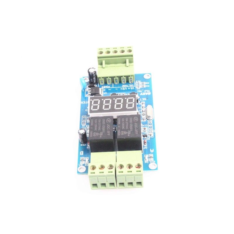 NOYITO 2-Channel Programmable Time Relay Module Dual Relays Triggered In
