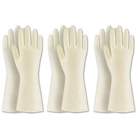 BOOMJOY 3 Pairs Cleaning Gloves, Nitrile Rubber Kitchen Gloves Heavy Duty for Cooking, Washing Kitchen, Bathroom, Car & More (Medium)