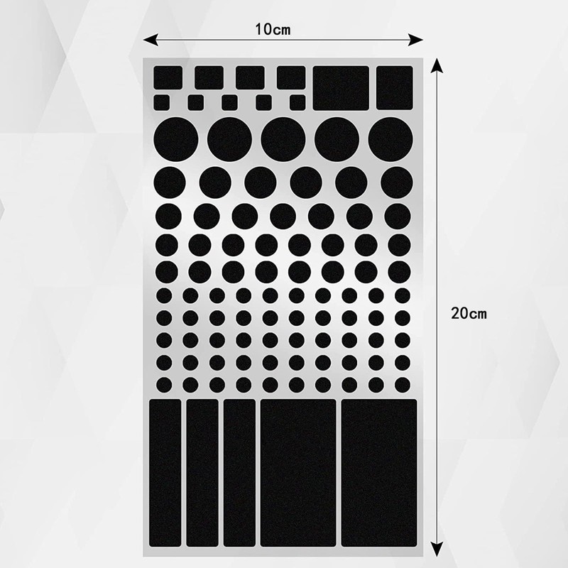 JeeSoarToFar Blackout Stickers, Dimmable LED Filter Sheets (4 Pieces) -