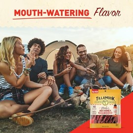 Tillamook Country Smoker Premium Beef Smoked Sausages, Mike's Hot Honey, 3.6 Ounce, Real Hardwood Smoked Sausages, Low Carb, High Protein, Ready to Eat Sweet & Spicy Snack