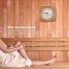 Haosie 2-In-1 Sauna Room Thermometer, Sauna Thermometer and Hygrometer, Wooden