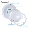 GRUENLICH 8'' Round LED Bulkhead Light, Outdoor Wall Lights Dimmable,