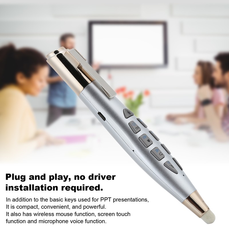 2.4G Wireless Air Mouse Voice Control Pen PPT Powerpoint Page