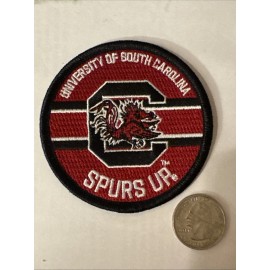 USC South Carolina Gamecocks Vintage Embroidered Iron On Patch  3” X 3”